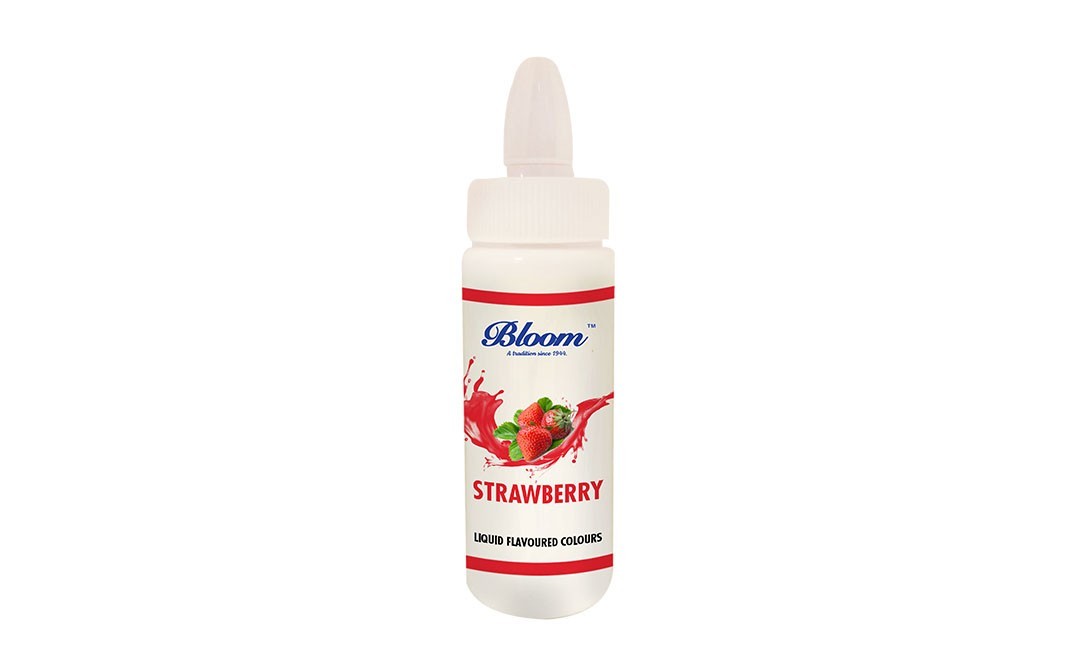 Bloom Strawberry Liquid Flavoured Colours   Plastic Bottle  30 millilitre
